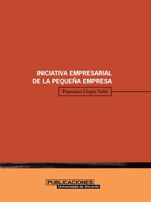 cover image of Iniciativa empresarial de la pequeña empresa